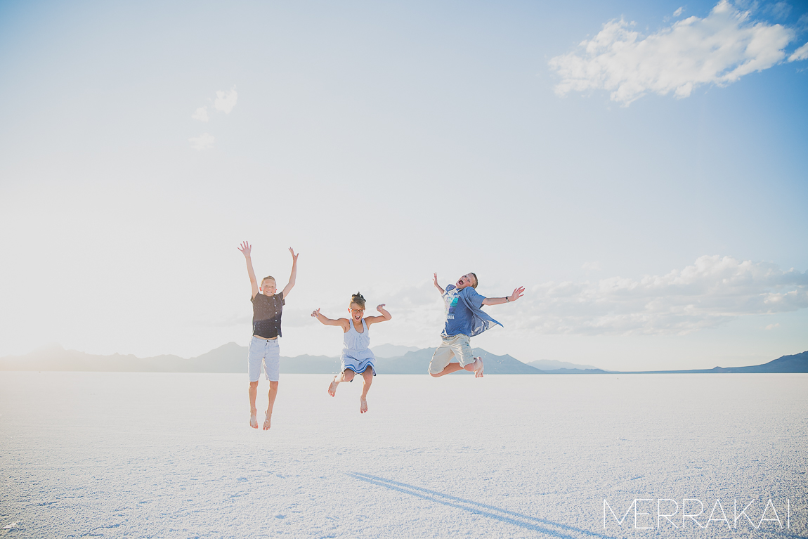 The Hill Family at the Bonneville Salt Flats – Boise Family Photographer